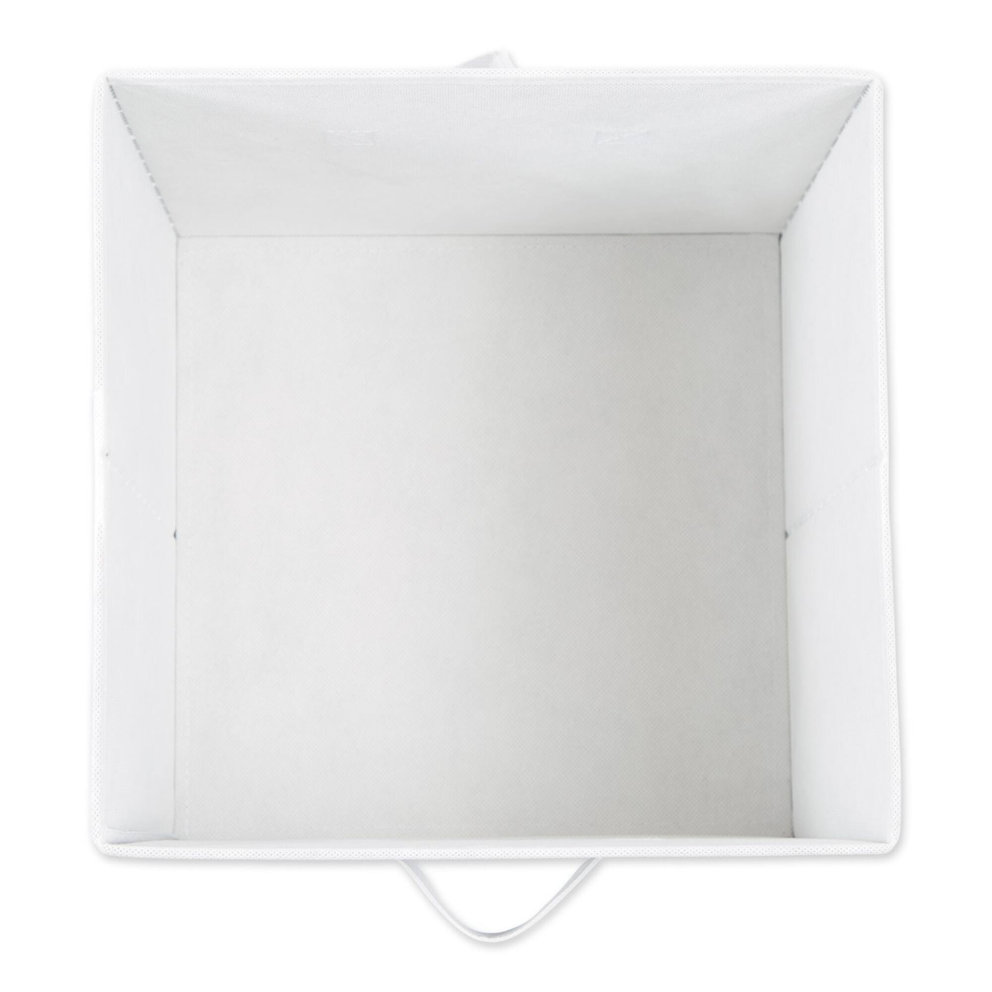 DII® 11" Black Herringbone Storage Cube, 2ct.